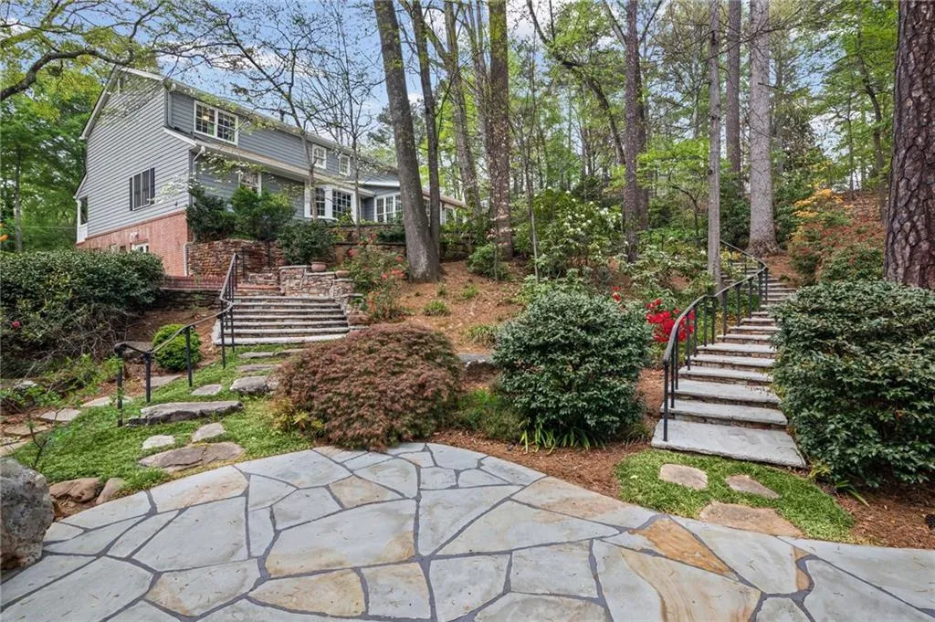 View of yard with stairs