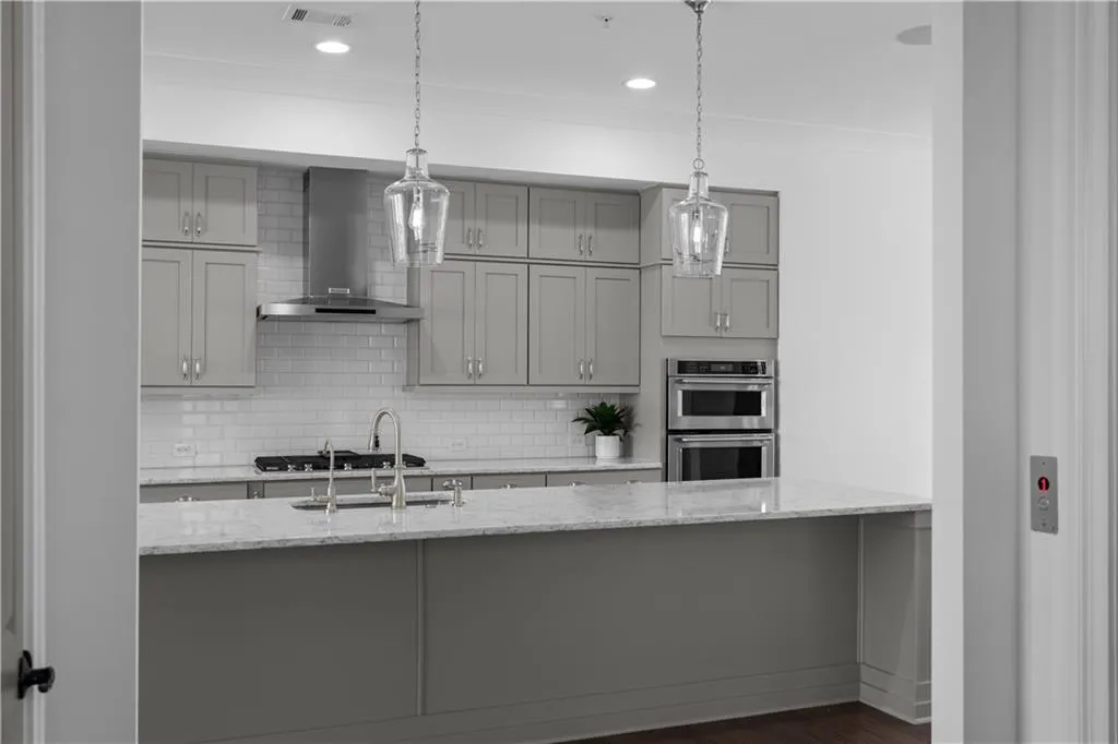 Kitchen with Oversized Family Island