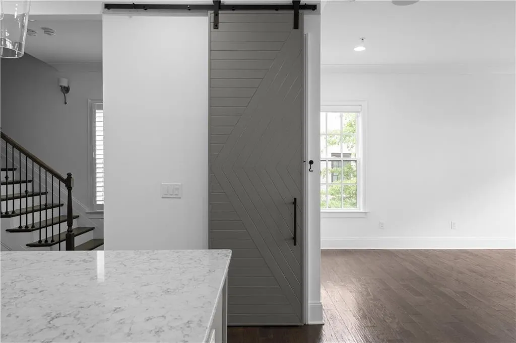 Pantry with Sliding Barn Door
