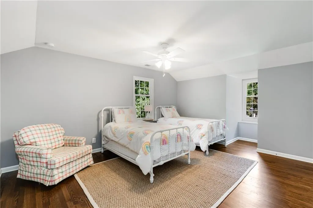 THRID SECONDARY BEDROOM | BOOK NOOK WITH STORAGE | HARDWOODS | NEUTRAL PAINT | BRIGHT NATURAL LIGHT | DUAL CLOSETS