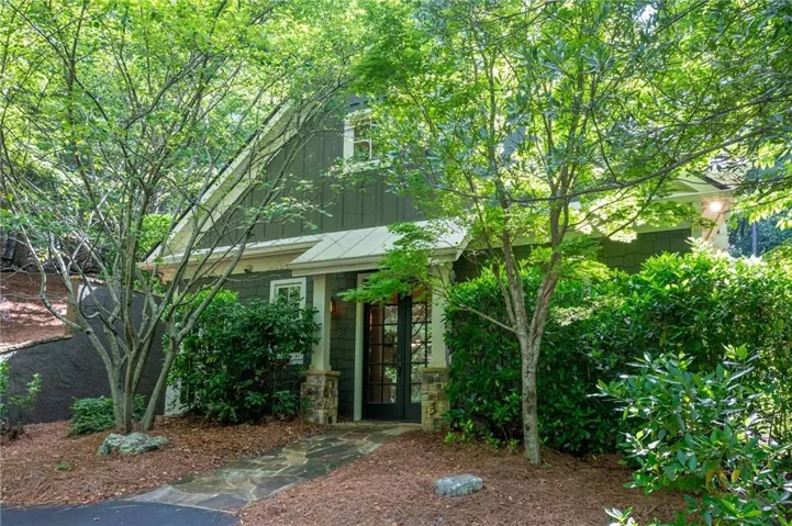 Wooded shake front exterior