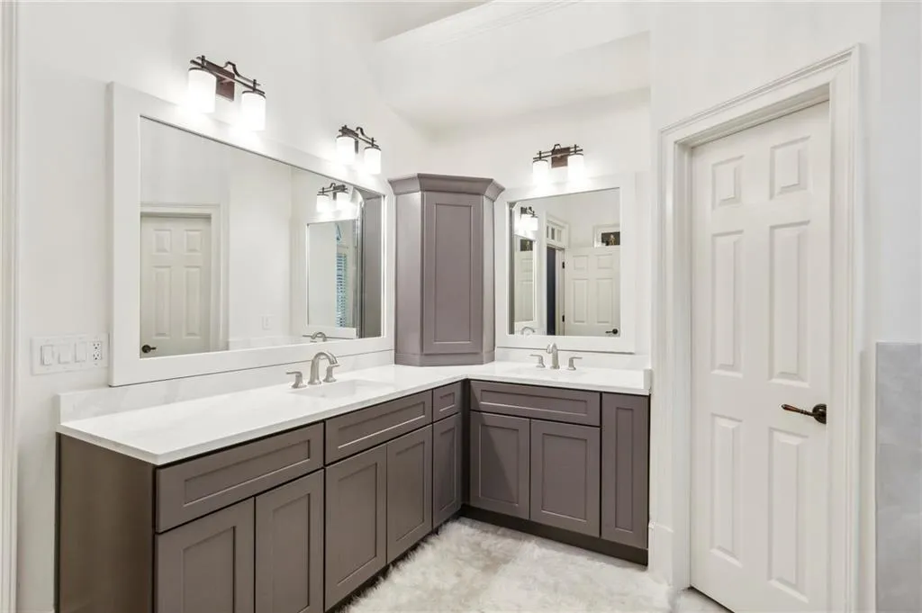 Bathroom with double vanity