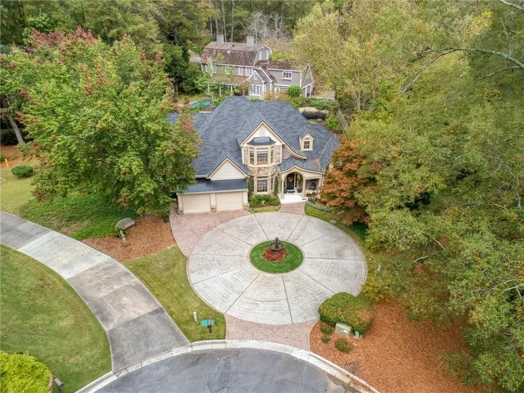 View from above of property