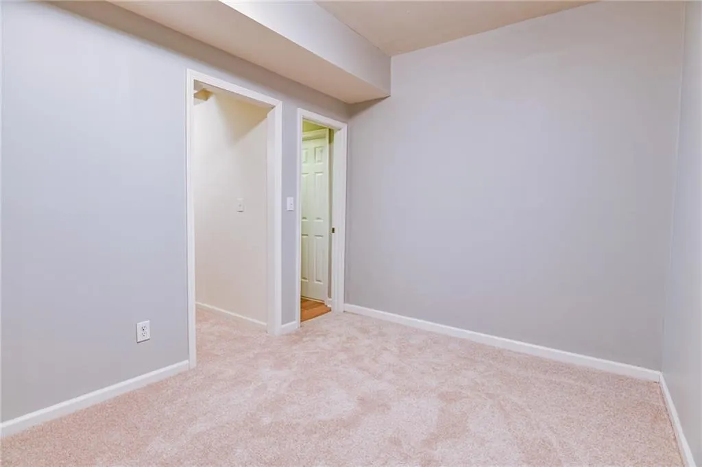 Empty room with carpet