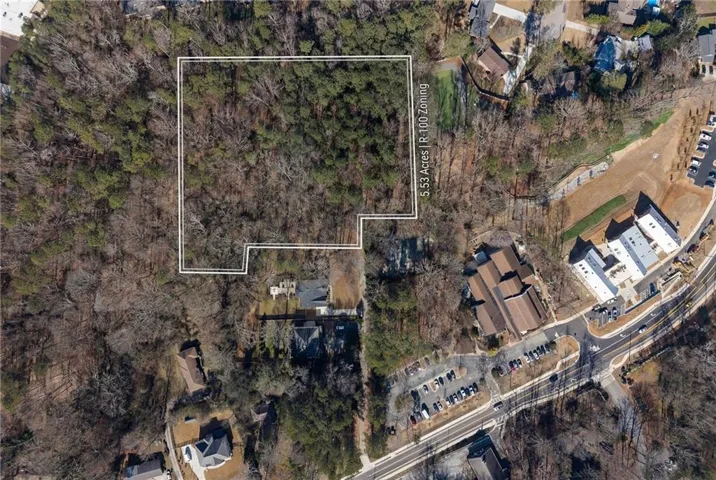 Map / location with property parcel outlined