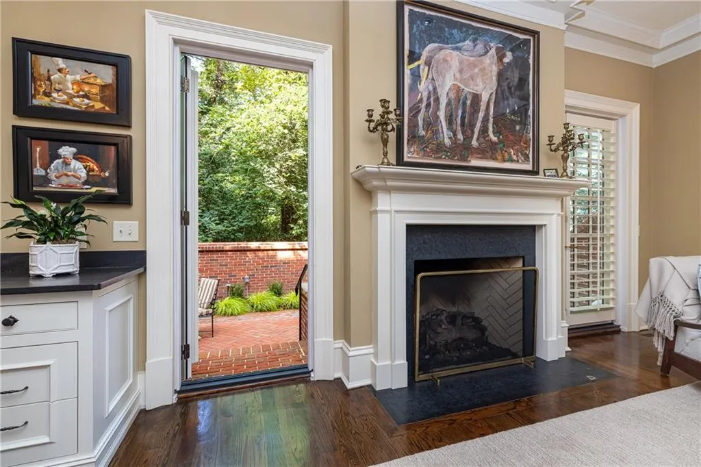 French doors to terrace