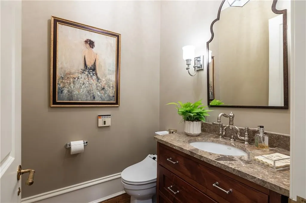 main level powder room