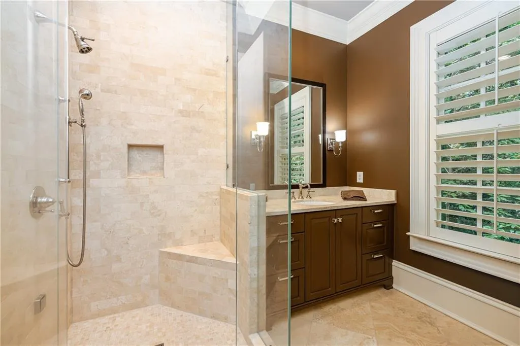 primary bath 2 with heated flooring and steam shower