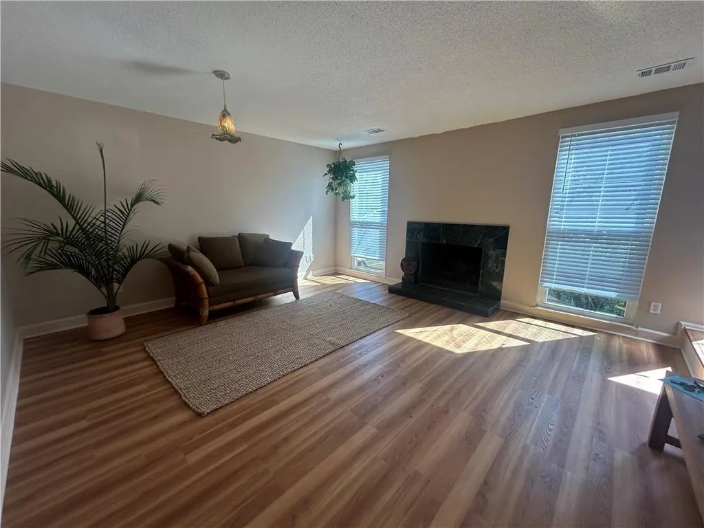 Living room with fire place