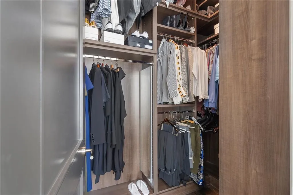 View of spacious closet