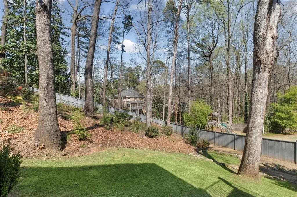 View of yard with a playground