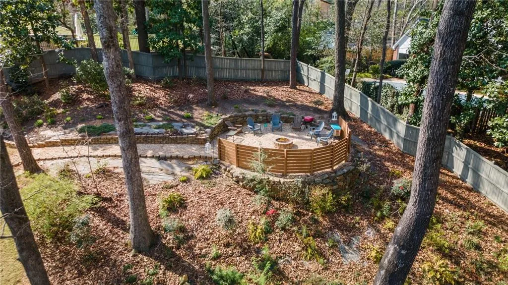 Fenced backyard featuring a patio area