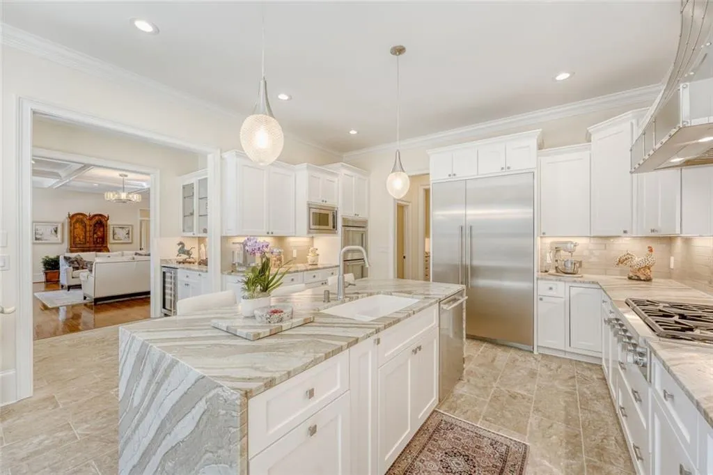 Opens to Livingroom for ease of entertaining.