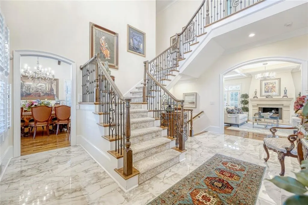 Light filled foyer.