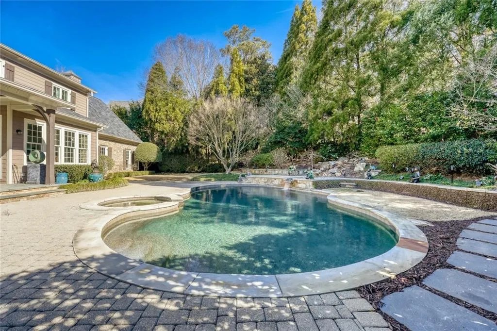 Salt water pool.