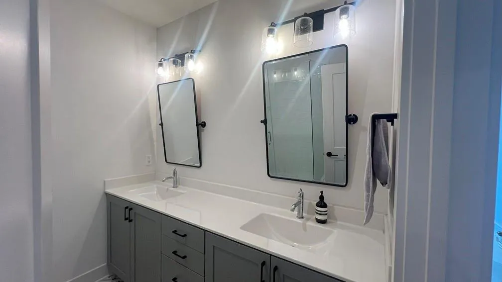 Bathroom with double vanity