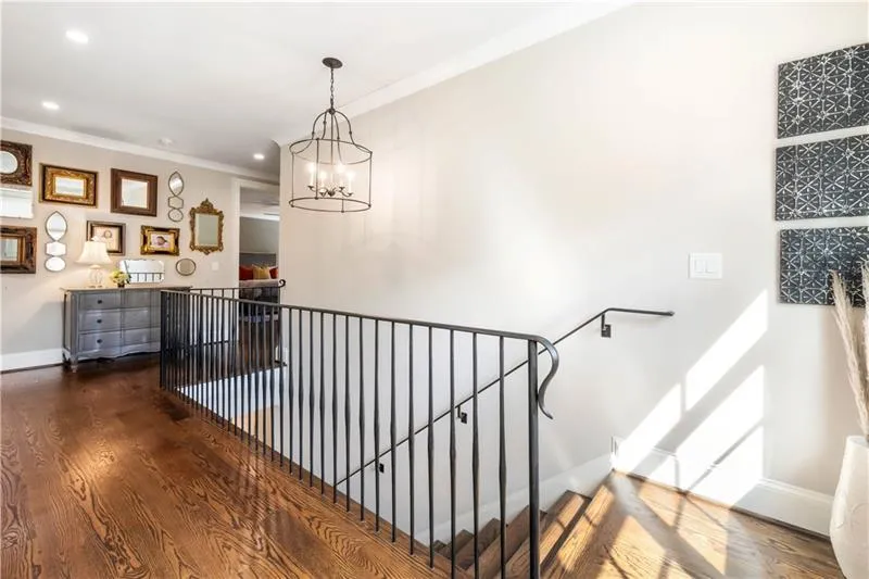 Upper Level landing- custom railing Upper Level landing- custom railing