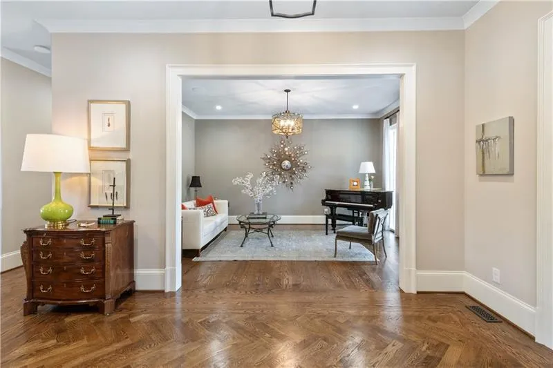 View from spacious foyer to Living Room View from spacious foyer to Living Room