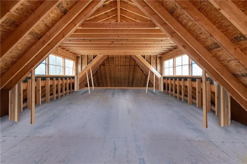 Photo B of space above 3 bay garage Photo B of space above 3 bay garage