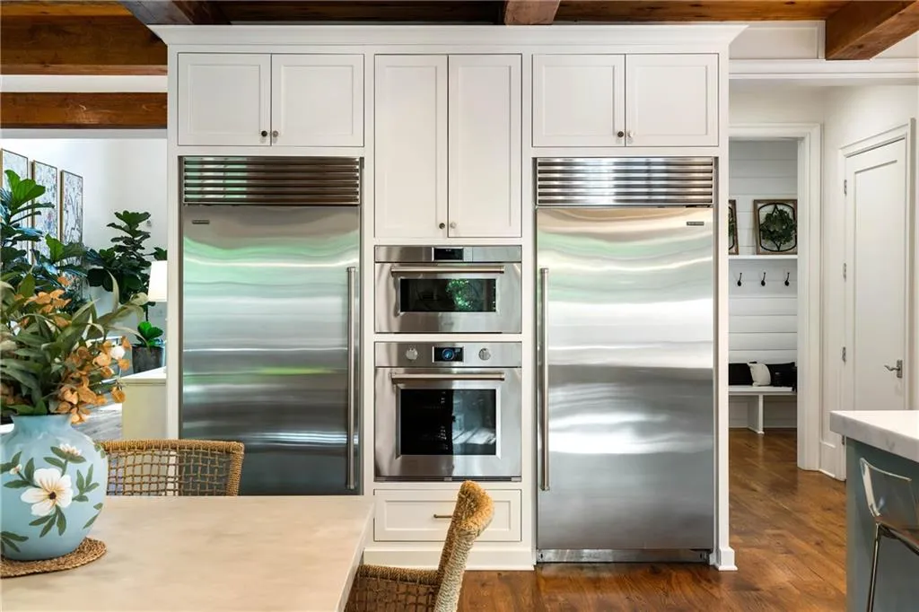 Sub Zero refrigerator, freezer, steam oven and additional oven