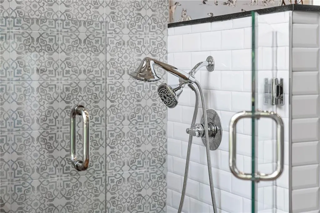 Dog bath in laundry area