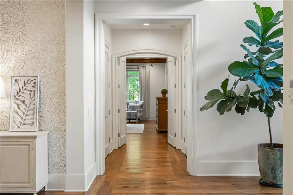 Entry to primary bedroom suite on main level