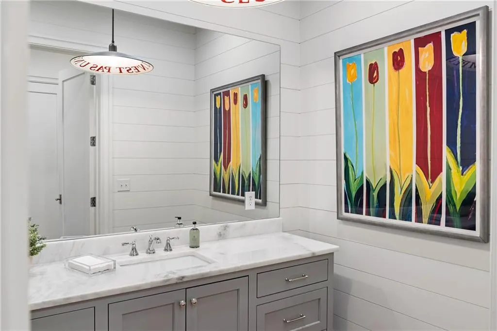 Powder room on main level