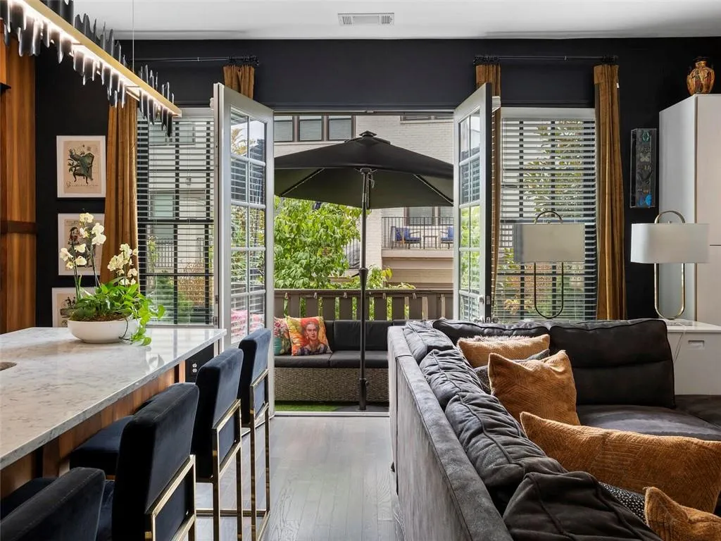 Juliet balcony with French Doors off Kitchen