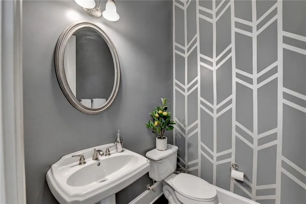 1/2 Bath on Main Floor