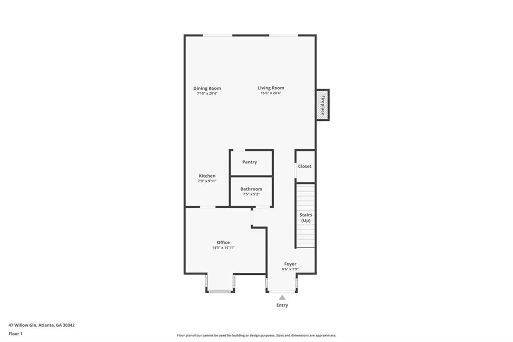 View of room layout