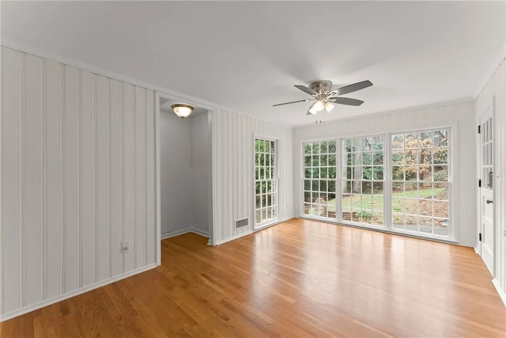 Sunroom and stairs up