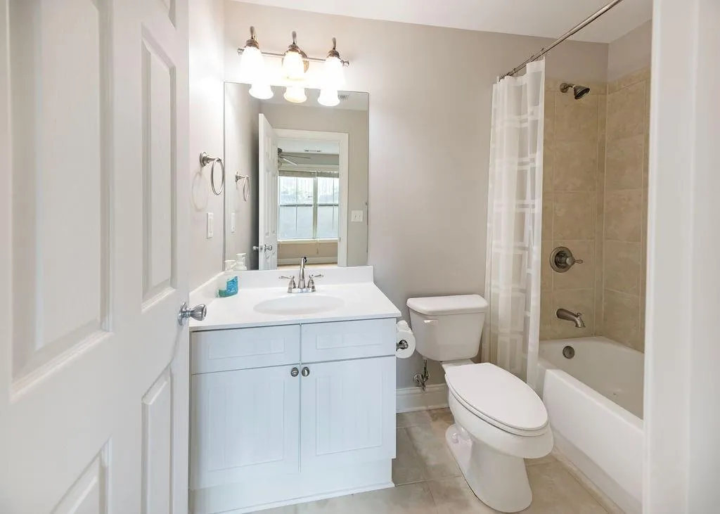 Full Bathroom On Terrace Level with Tile Floors, Shower/Bathtub Combination.