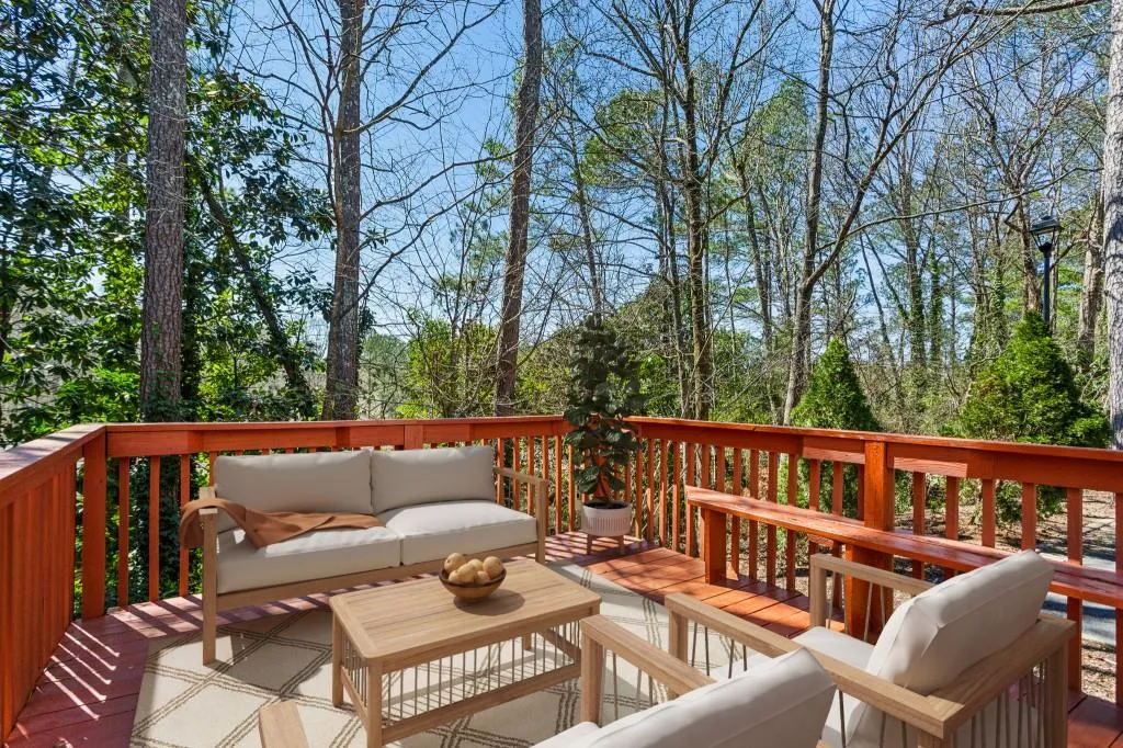 Private Balcony Overlooking The Lush Green Trees