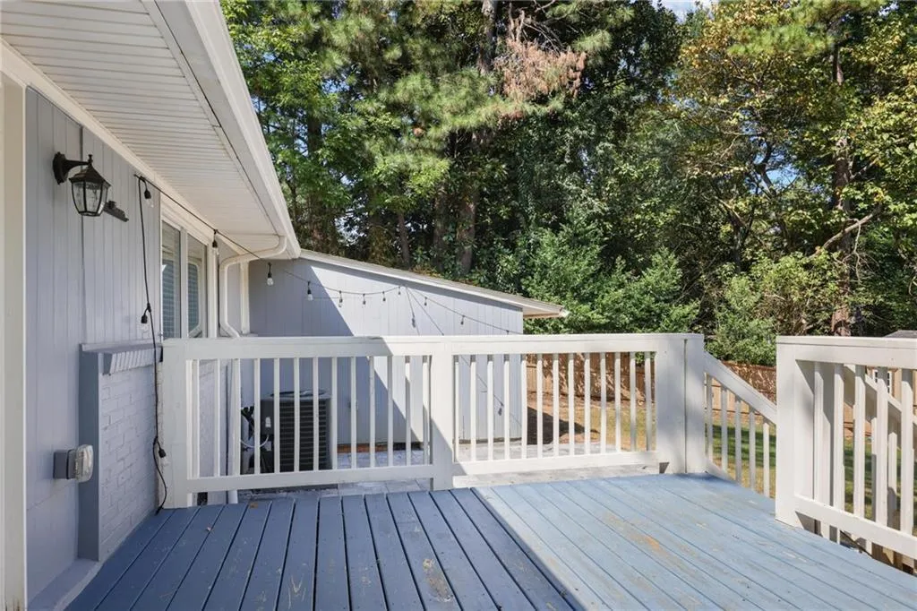 View of wooden deck View of wooden deck