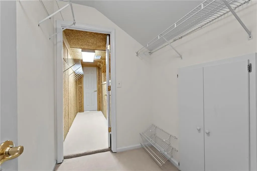 Ample storage space adjacent to the Upstairs Bonus Room, featuring a Cedar Closet