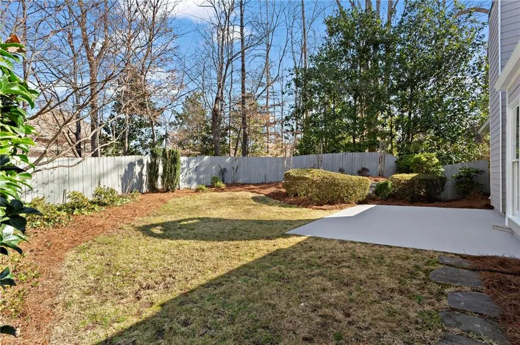 Fenced in Backyard with Patio