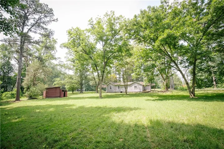 A view of the back of the property looking towards Dawson Forest Road.