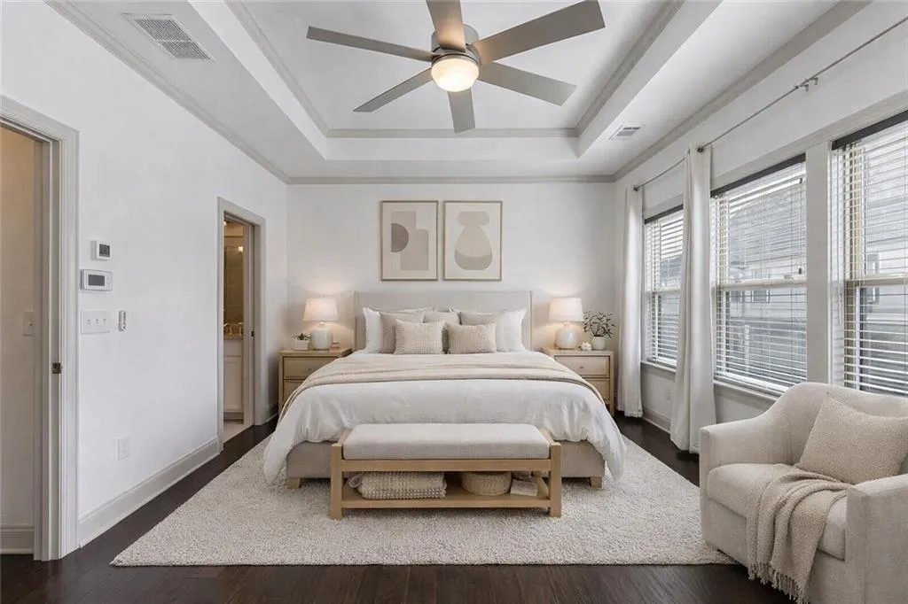 Primary Bedroom virtually staged