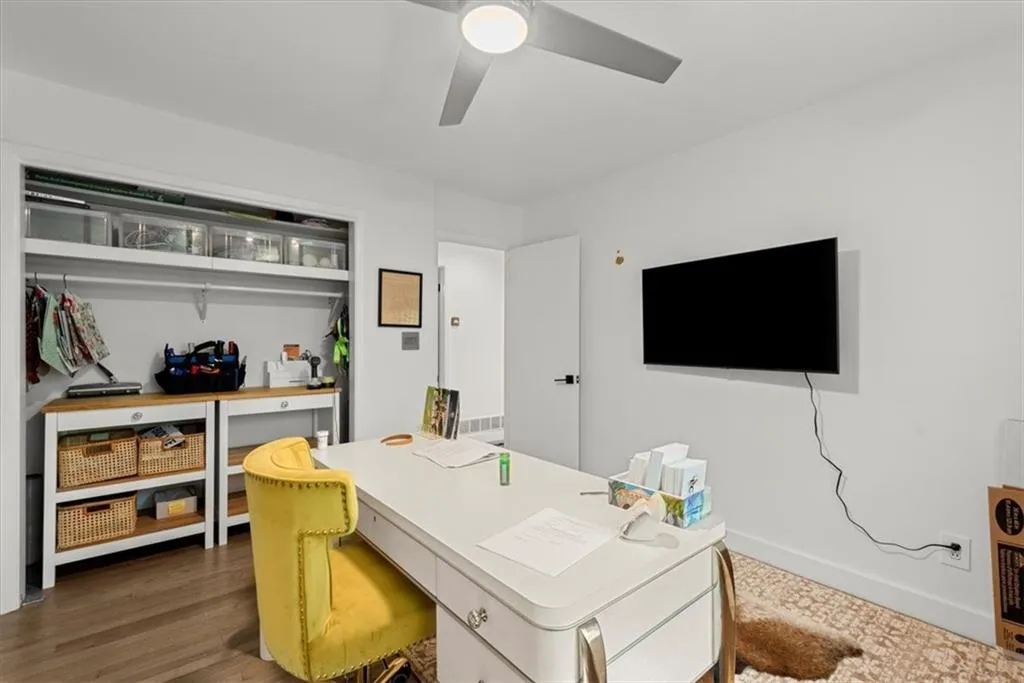 Another view of bedroom being used as an office