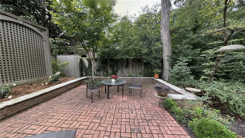 The terrace is very well designed and inviting.