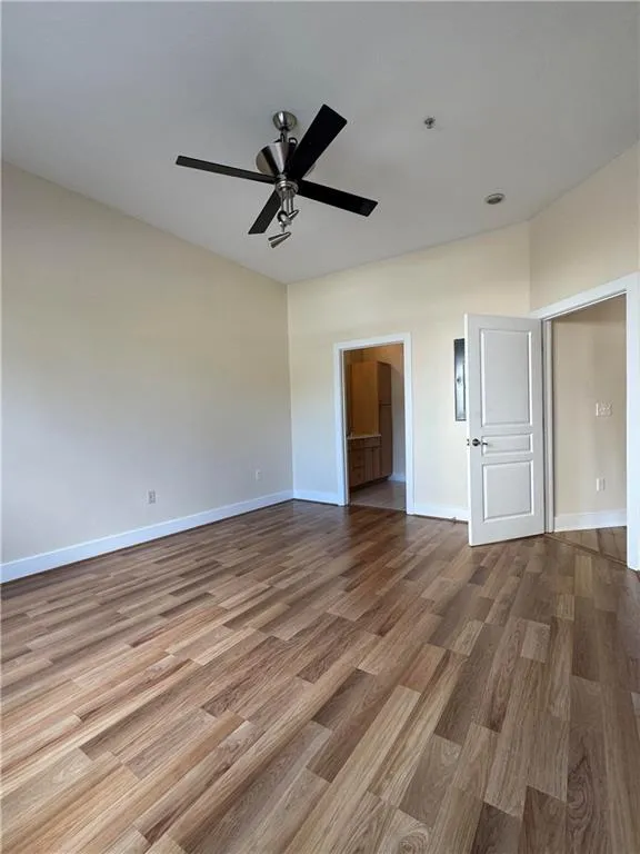 Bedroom looking towards bathroom