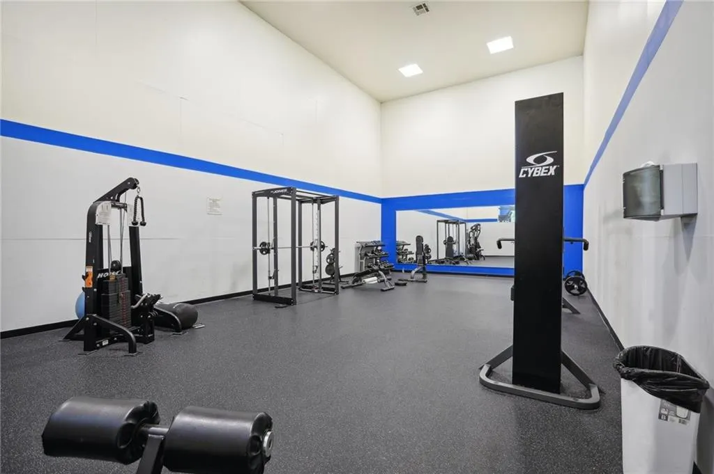 View of workout area