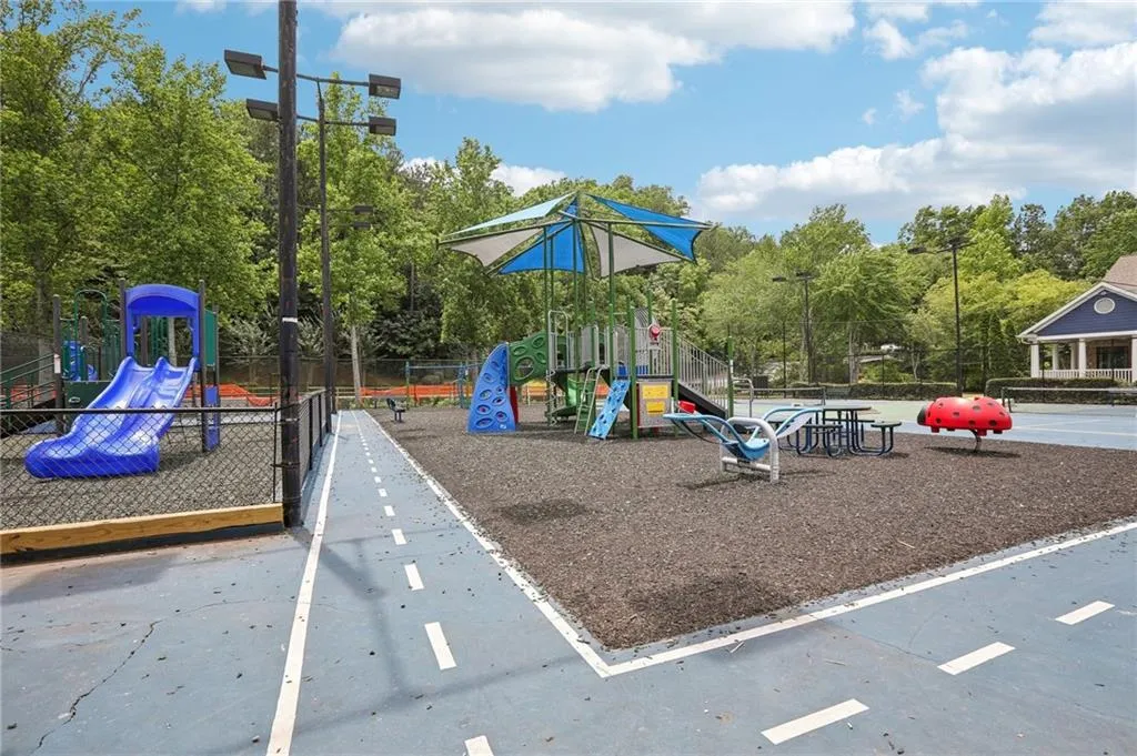 View of jungle gym