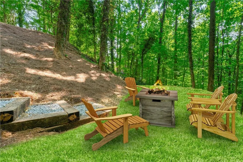 Flat recreation area - virtually staged