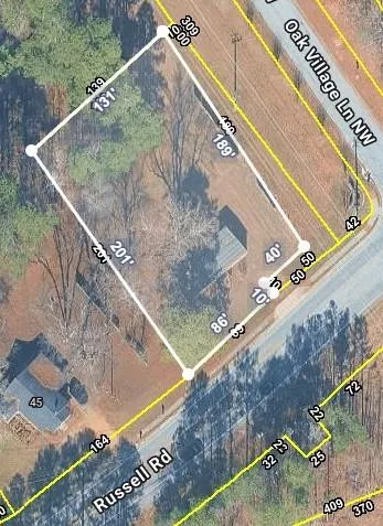 Plat Map. Illustrating the property boundaries and dimensions, with adjacent road names and numerical identifiers