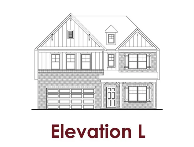 Architectural Drawing, Elevation L. Illustrating the property's exterior design