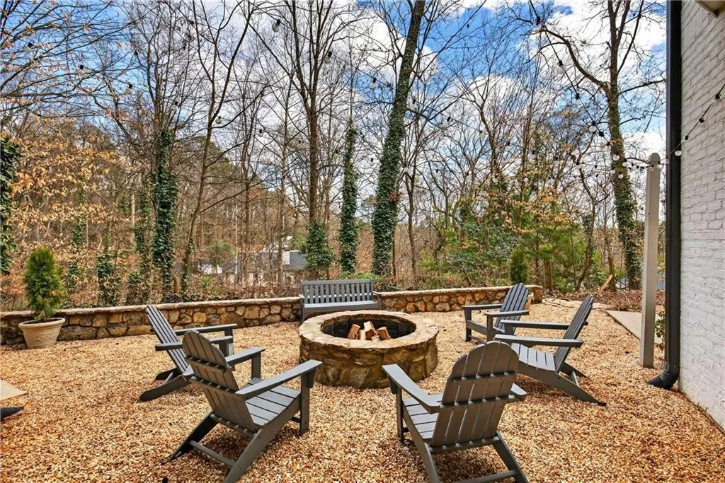 Never tire of this area during the cold winter months to make s'mores!