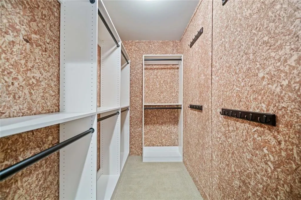 Cedar lined closet on terrace level