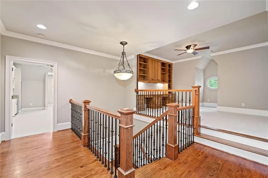 Versatile loft area at top of stairs on second level