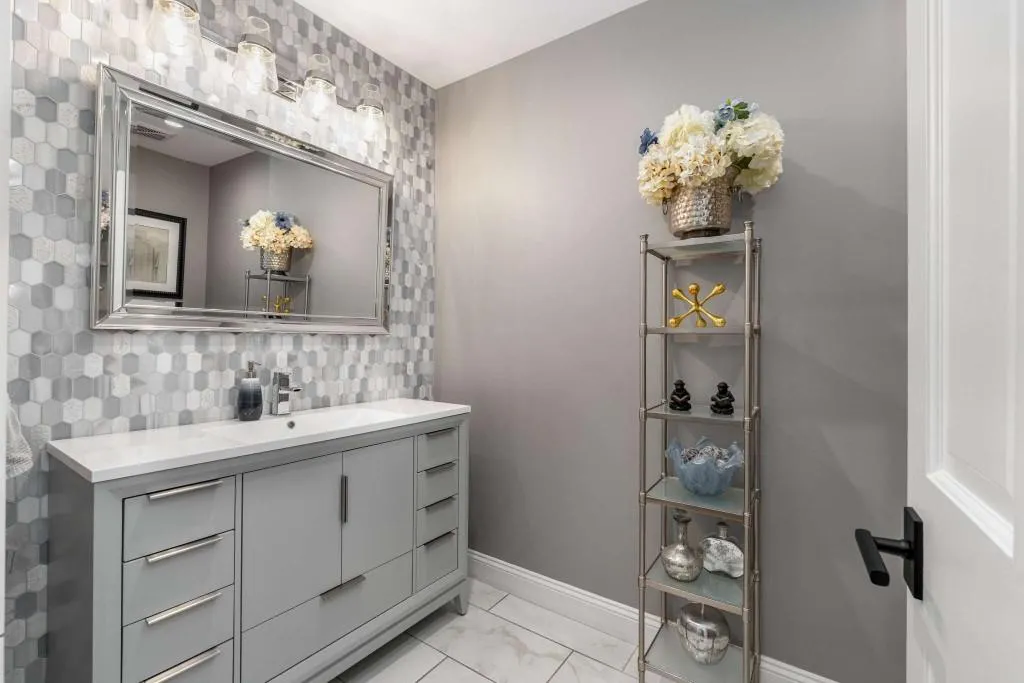 Half Bath on main level.